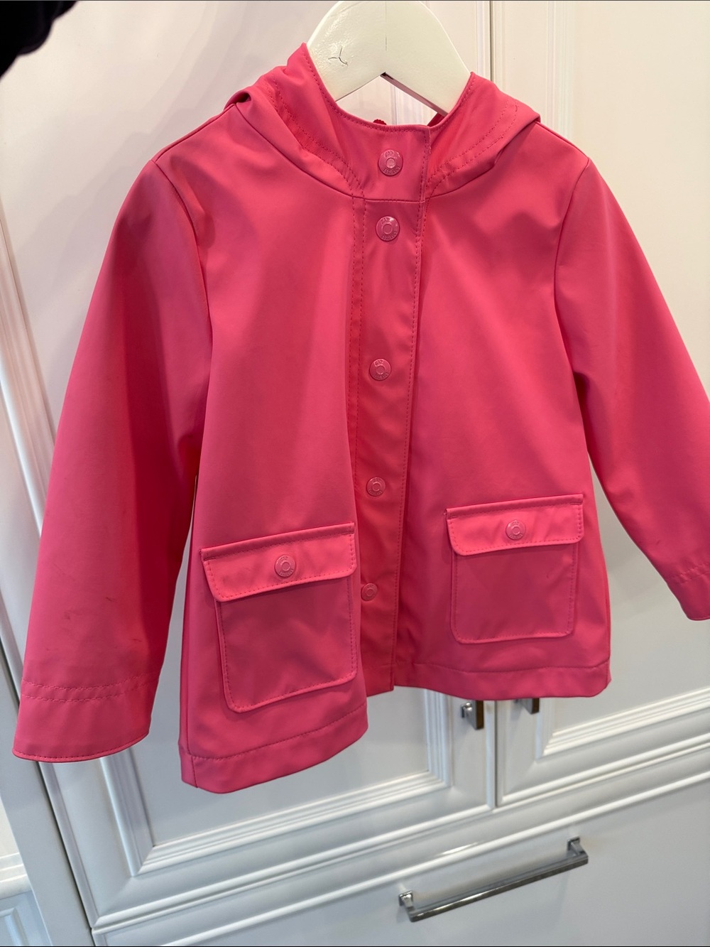 Girls' Gap Pink Hooded Rain Jacket